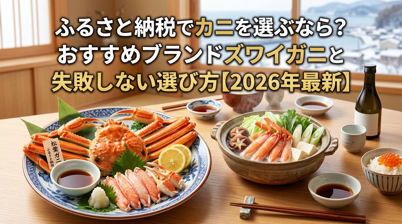 ふるさと納税でカニを選ぶなら?おすすめブランドズワイガニと失敗しない選び方【2026年最新】