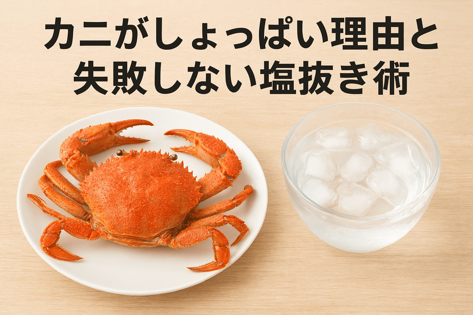 カニ しょっぱい